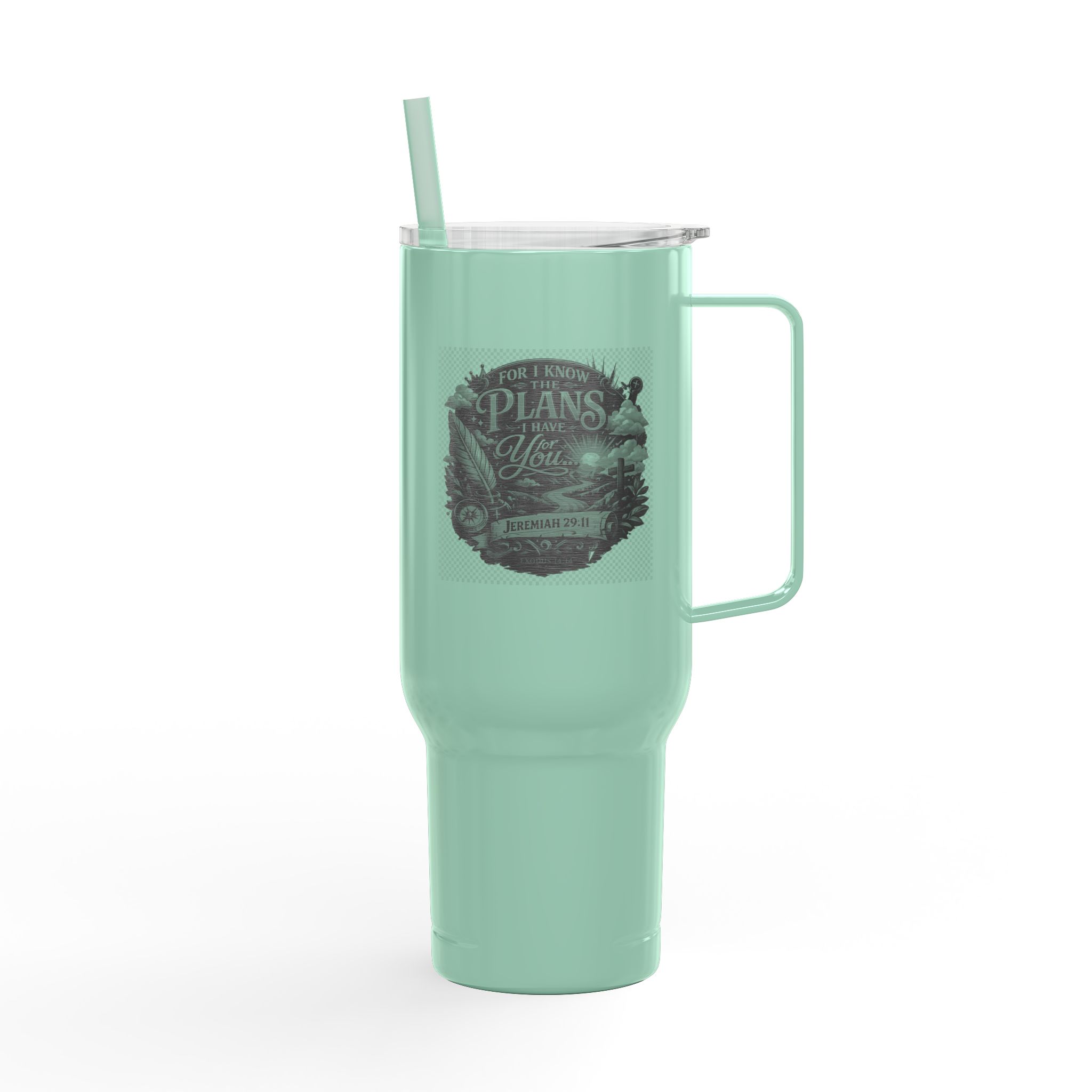 For I know the plans I have for you tumbler | 40oz Insulated Tumbler - Image 10