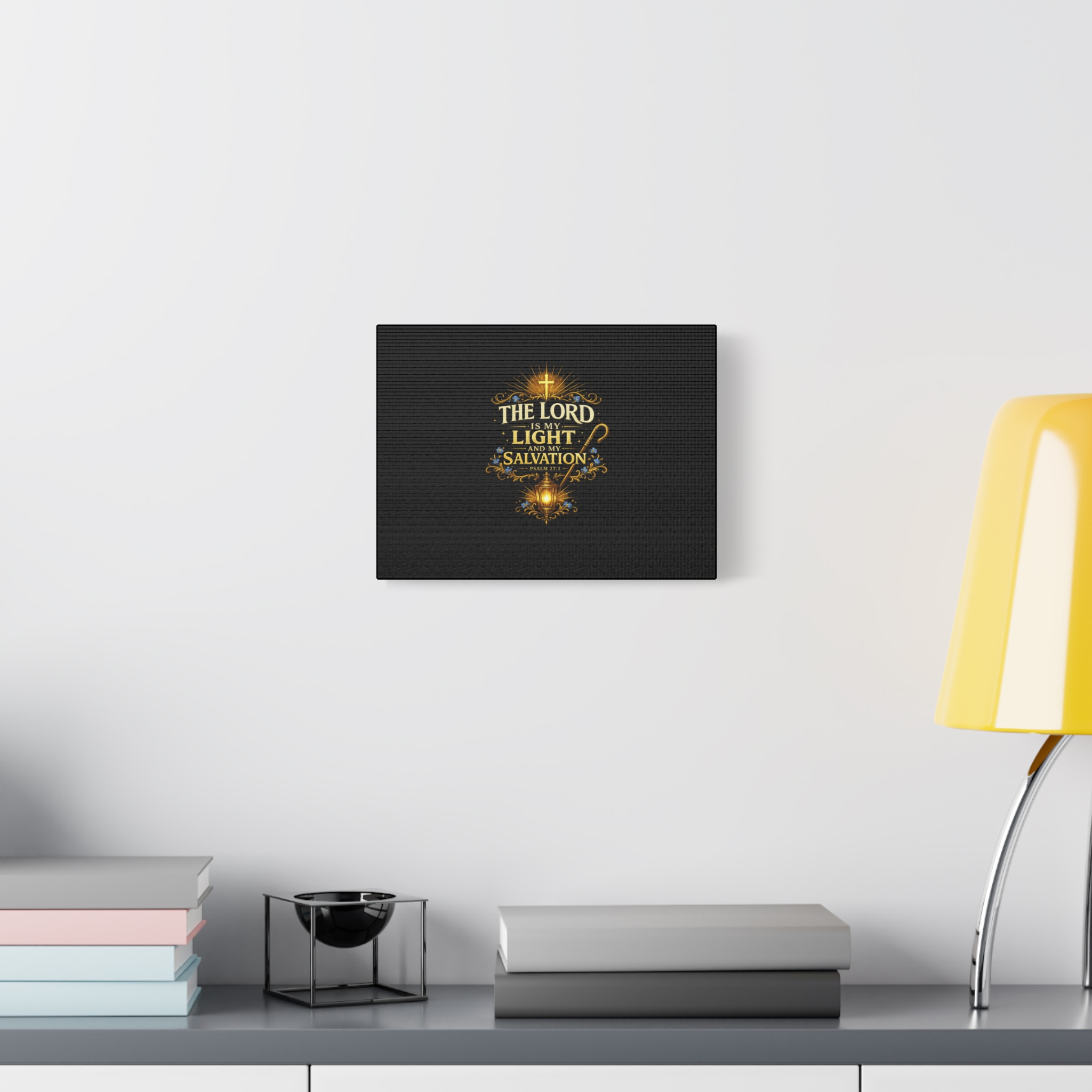 Canvas Wall Art - "The Lord Is My Light and My Salvation" Christian Psalm 27:1 Religious Scripture Print - Image 8