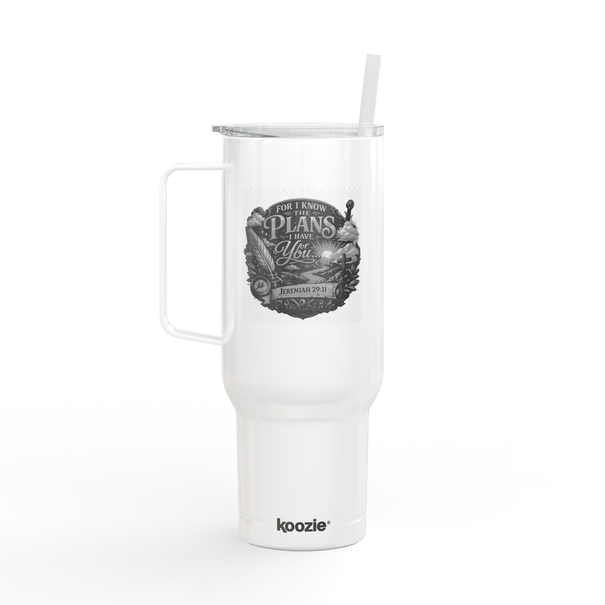 For I know the plans I have for you tumbler | 40oz Insulated Tumbler - Image 2